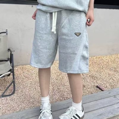 Best Selling Prada Shorts Black Cotton Breathable Luxury