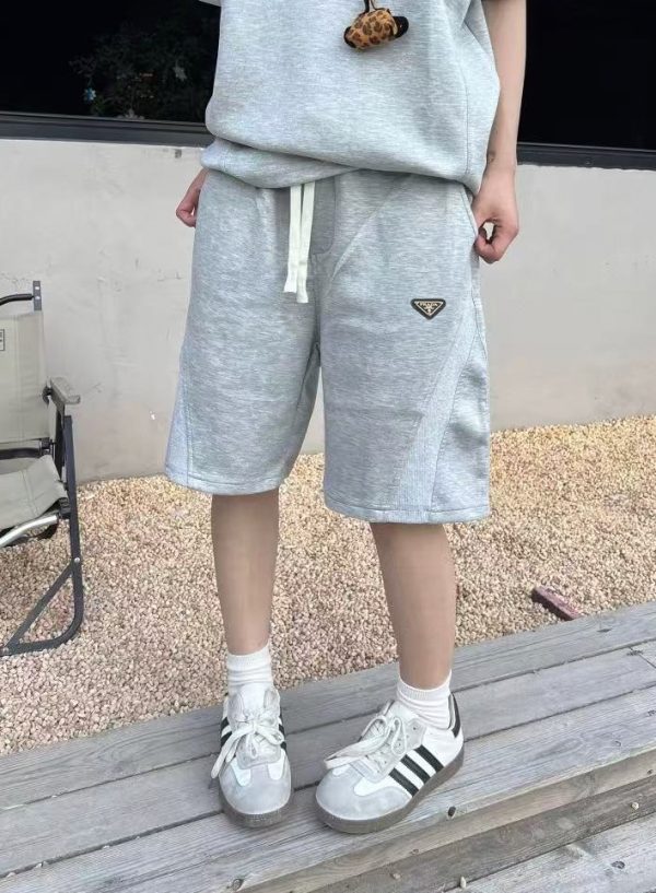 Best Selling Prada Shorts Black Cotton Breathable Luxury