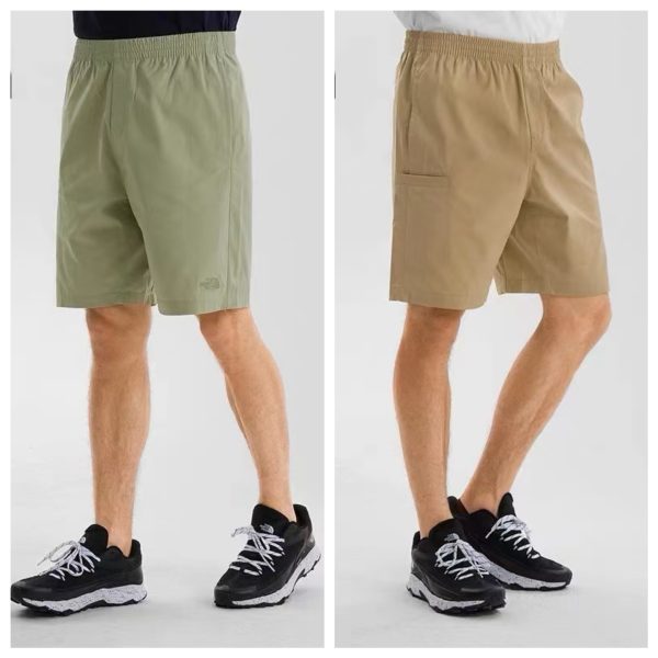 Luxury The North Face Shorts Black Nylon Embroidered Style