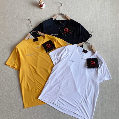 High Quality Mammut Short Sleeves Black Polyester Breathable Collection