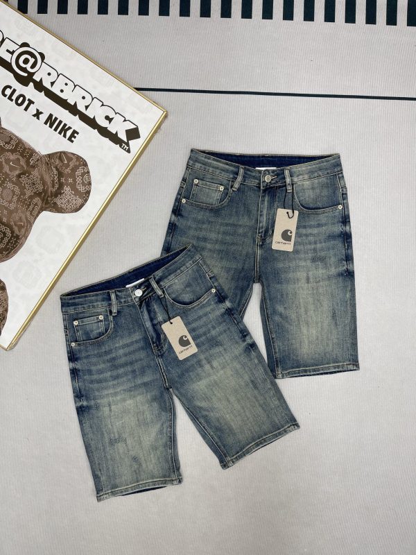 High Quality Carhartt Shorts Blue Denim Washed Collection