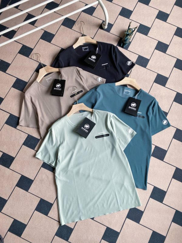 Luxury Mammut Short Sleeves Black Silk Breathable Luxury