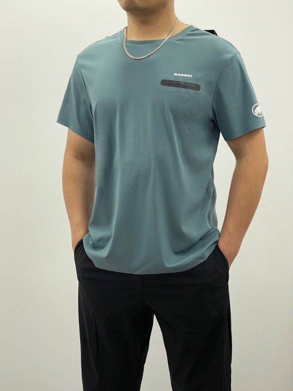 Premium Mammut Short Sleeves Black Silk Breathable Collection