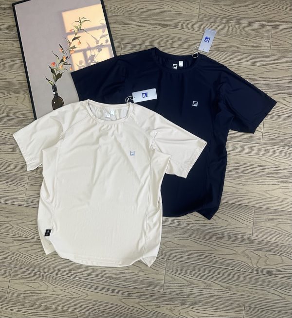 Premium Quality Fila Short Sleeves Black Breathable Style