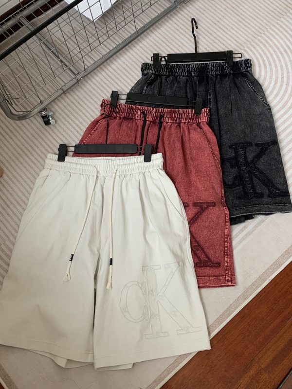 Luxury Calvin Klein Shorts White Knit Washed Luxury