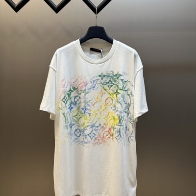 Luxury Louis Vuitton Short Sleeves Cotton Classic Luxury