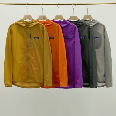Luxury Patagonia Windbreakers Orange Nylon Breathable Collection