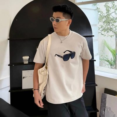 Luxury Louis Vuitton Short Sleeves Cotton Print Style