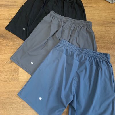 Best Selling Lululemon Shorts Black Nylon Breathable Luxury