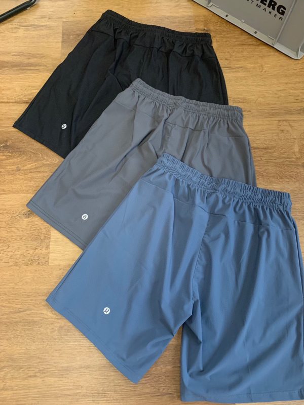 Best Selling Lululemon Shorts Black Nylon Breathable Luxury