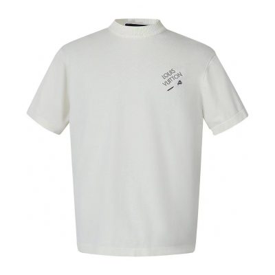 Best Selling Louis Vuitton Short Sleeves Black Cotton Embroidered Luxury