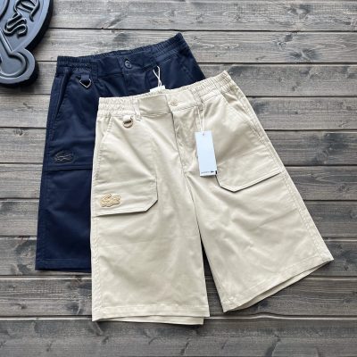 Premium Quality Lacoste Shorts Navy Cotton Casual Luxury