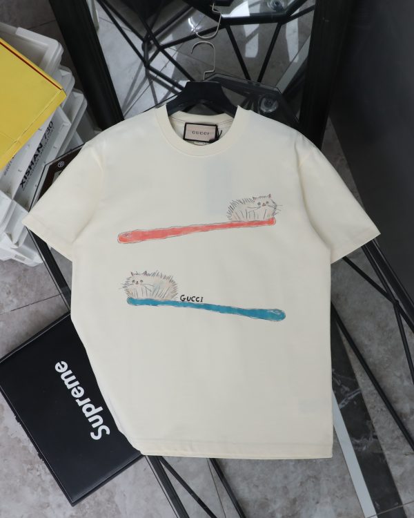 Best Selling Gucci Short Sleeves Beige Print Collection