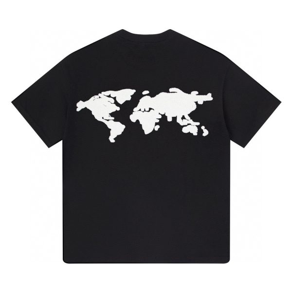 Premium Quality Earth T-Shirt Black Jacquard Luxury