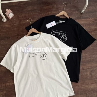 Luxury Margiela Short Sleeves Black Cotton Breathable Collection