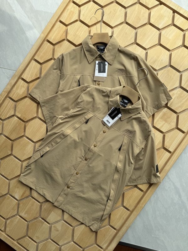 Premium Quality The North Face Short Sleeves Khaki Leather Breathable Luxury