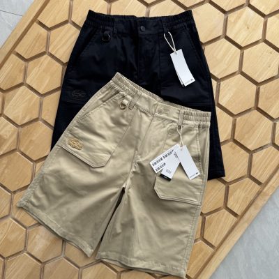 High Quality Lacoste Shorts Black Cotton Casual Collection
