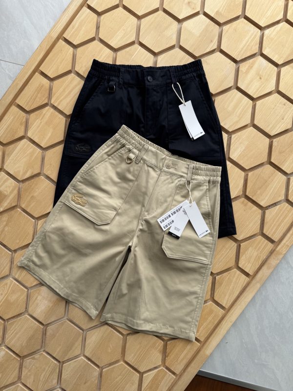High Quality Lacoste Shorts Black Cotton Casual Collection
