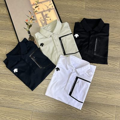 Premium Quality Descente Short-Sleeved Green Cotton Breathable Style