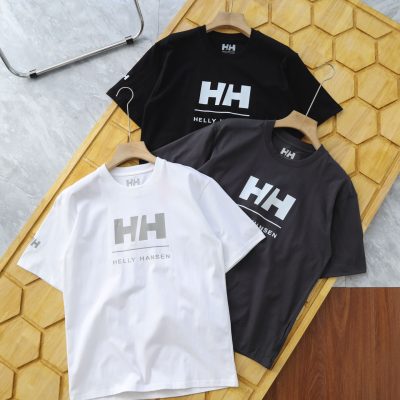 Best Selling Helly Hansen Short Sleeves Black Cotton Classic Style