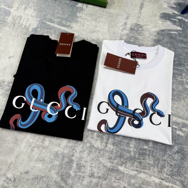High Quality Gucci Short Sleeves Black Print Luxury