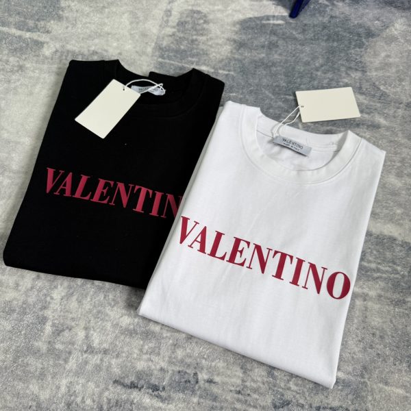 Premium Quality Valentino Short Sleeves Red Print Style