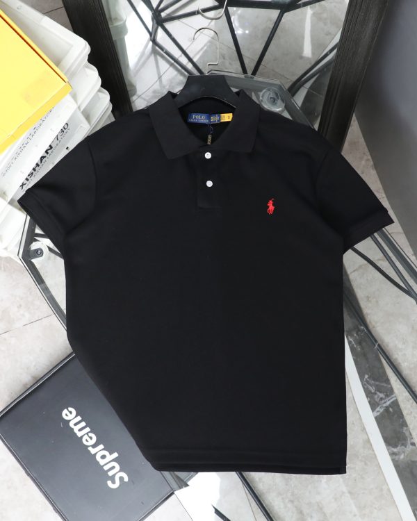 Best Selling Ralph Lauren Short Sleeves Black Cotton Classic Style