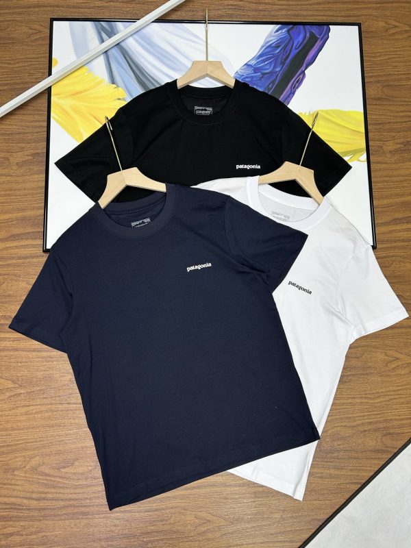 High Quality Patagonia Short Sleeves Black Cotton Print Collection