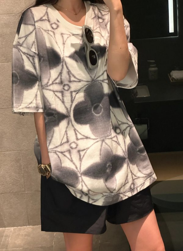 Luxury Louis Vuitton Short Sleeves Print Luxury