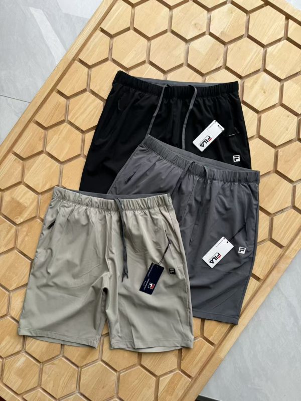 Best Selling Fila Shorts Black Nylon Casual Style