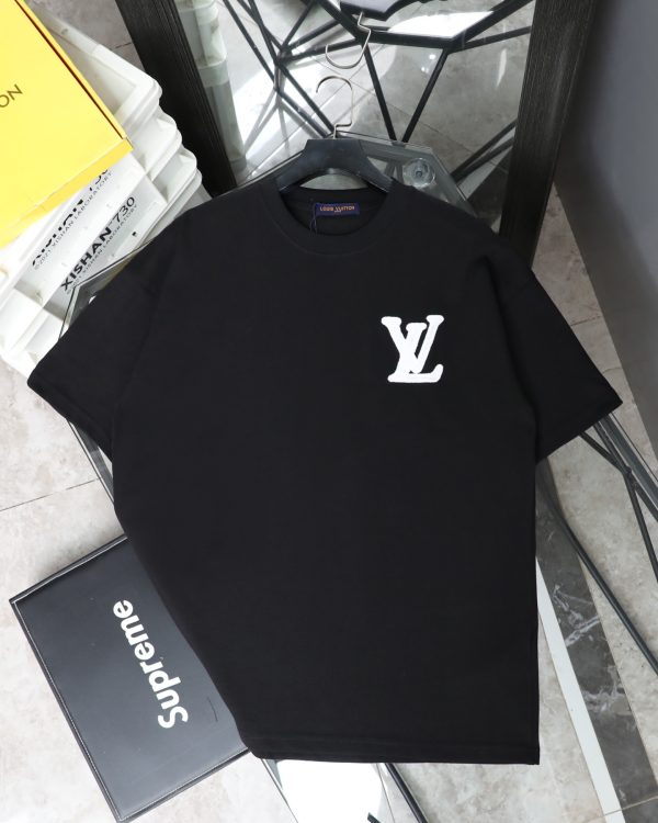 Premium Louis Vuitton Short-Sleeved Shirt White Leather Classic Collection
