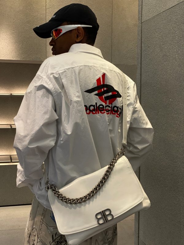 Premium Quality Balenciaga Long Sleeves Red Casual Style