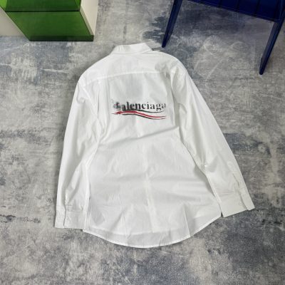 Premium Balenciaga Long Sleeves White Print Luxury