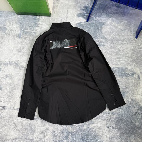 Premium Balenciaga Long Sleeves Black Embroidered Collection