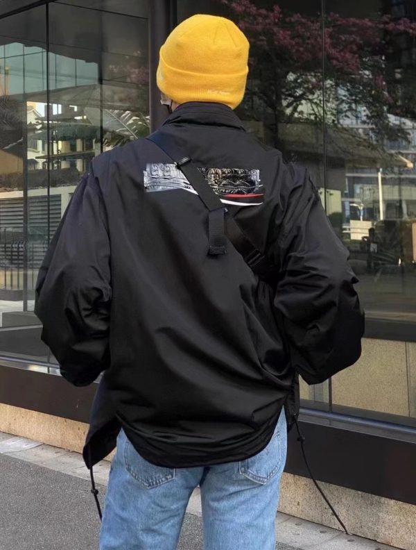 Premium Balenciaga Long Sleeves Black Embroidered Luxury