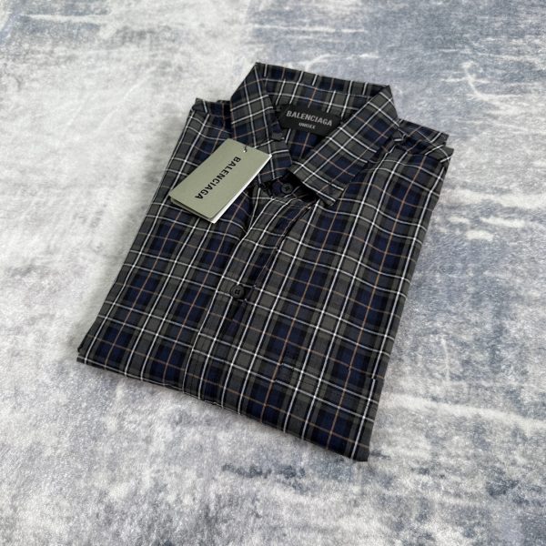 Premium Balenciaga Long Sleeves Gray Logo Collection