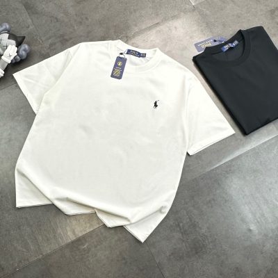 Premium Quality Ralph Lauren Short Sleeves Black Classic Luxury