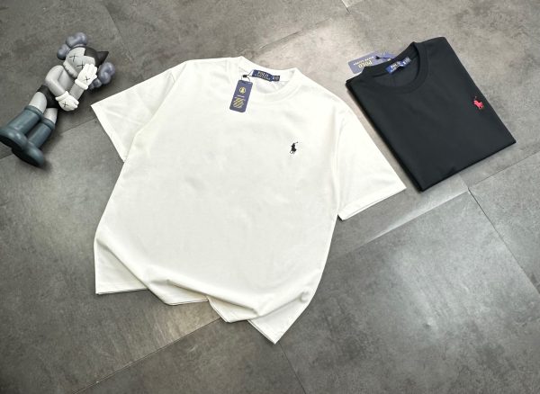 Premium Quality Ralph Lauren Short Sleeves Black Classic Luxury