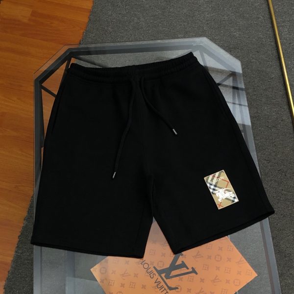 High Quality Burberry Shorts Black Cotton Classic Luxury
