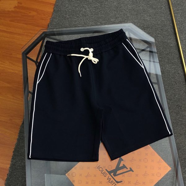 Luxury Gucci Shorts Black Cotton Embroidered Style