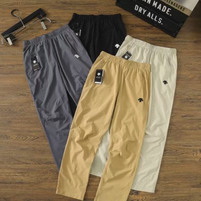 Premium Quality Descente Trousers Black Casual Luxury