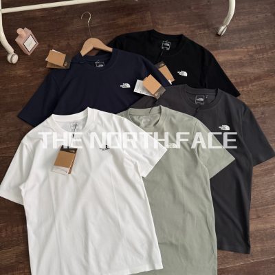Premium Quality The North Face Short Sleeves White Cotton Classic Style