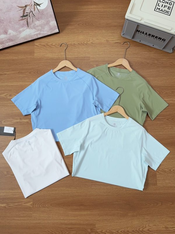 High Quality Lululemon Short Sleeves Green Classic Style