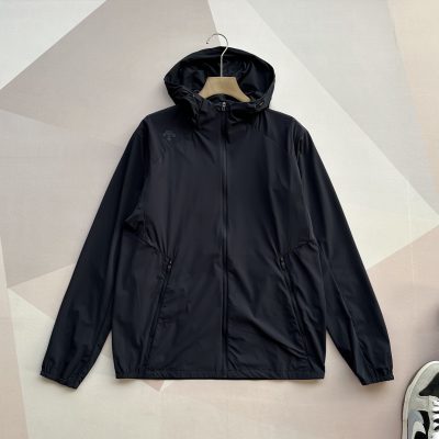 Luxury Descente Jackets Blue Knit Breathable Luxury