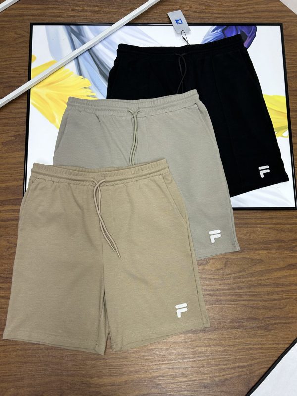 Best Selling Fila Shorts Black Nylon Logo Collection