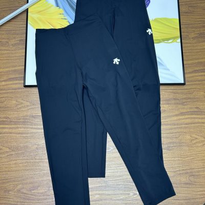High Quality Descente Trousers Black Casual Luxury