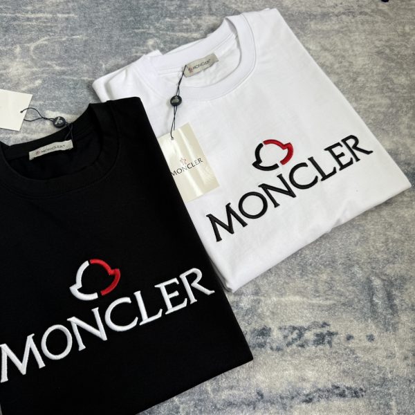 Best Selling Moncler Short Sleeves Black Solid Collection