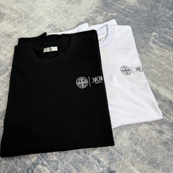 Premium Quality Dior Short Sleeves Black Casual Style