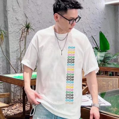 Luxury Dior T-Shirts Black Print Collection