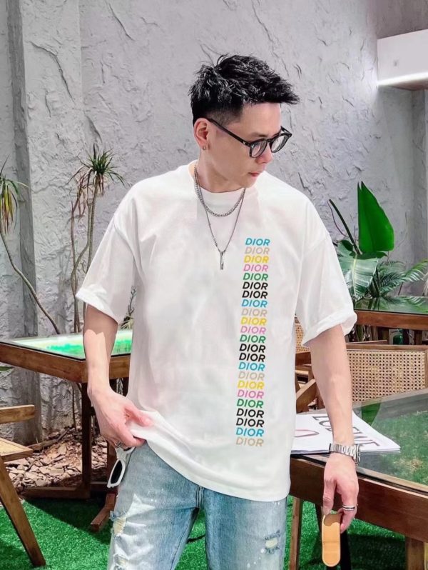 Luxury Dior T-Shirts Black Print Collection